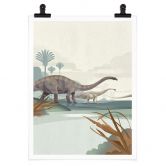Poster Braun - Diplodocus 