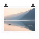 Poster Davidsson - See und Berge in malerischer Harmonie 