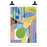 Poster Demir - Farbenfrohe Botanik 