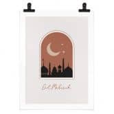Poster Eid Mubarak bei Nacht 