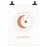 Poster Eid Mubarak Mondsichel 