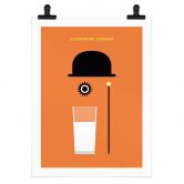 Plakat Inspireret af filmen "Clockwork Orange" - Gomes 