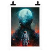Poster Heine - Astronaute en voyage - Astro Cruise 