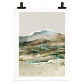 Plakat Abstrakte bjerge - Hobday 