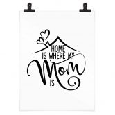 Poster Home is where my mom is 