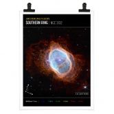 Poster James Webb Telescope - Southern Ring Compass 