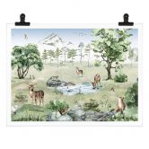 Poster Kikki Belle - Wald der Rehe 