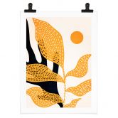 Poster Kubistika - van Gogh style Flowers 