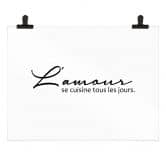 Poster L'amour se cuisine tous les jours 