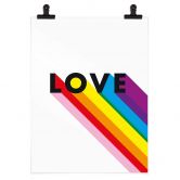 Poster LGBTQIA+ Love Regenbogen 