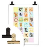 Poster Loske - Tierisches Alphabet - Englisch 