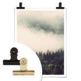 Poster Nebel im Wald 02 