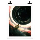 Poster Weltall: Astronaut im Boot - Nicebleed 