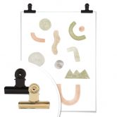 Poster Nouveauprints - Abstrakte Formen 