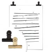 Poster Nouveauprints - Pünktchen und Streifen 