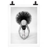 Poster Pentony MA - Ballerina Schwarz-Weiß 