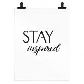 Plakat Stay Inspired 