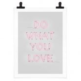 Spruch Poster - The Miuus Studio - Do what you love 