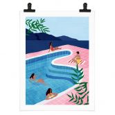 Poster Entspannen am Pool - Tomljanovic 