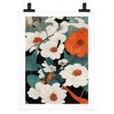 Blumen Poster Asiatische Blütenpracht - Treechild 