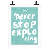 Poster Treechild - Never stop exploring 