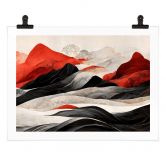 Plakat Treechild - Red Mountains in Japan 