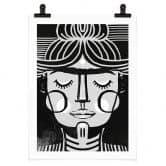 Poster Träumende Frida Illustration - Treechild 