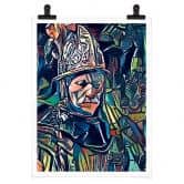 Poster Zamart - Hommage an Rembrandt - Der Mann  