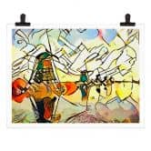 Poster Zamart - Kandinsky trifft Niederlande Windmühlen 