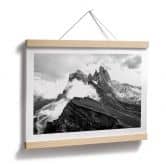 Poster Blick auf die Alpen - Berglandschaft der Dolomiten 