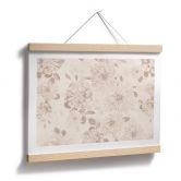 Blumen Poster Dahlien Shabby Chic Beige - Bloomery Decor 