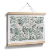 Pflanzen Poster Dschungelblätter Aquarell Creme - Bloomery Decor 