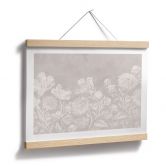 Blumen Poster Wildblumen in Kreide-Optik Beige - Bloomery Decor 