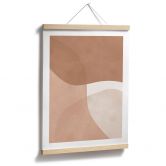 Poster Boho Aquarell-Formen in Brauntönen - Costa 