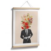 Poster Mann im Anzug mit Wildblumen - Frida Floral Studio 