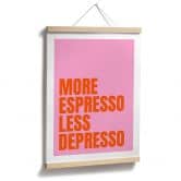 Poster More Espresso less Depresso - Fritsch 