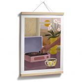 Plakat kaffepause med yndlingsplade - Goed Blauw 