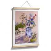 Poster Stillleben Sommerblumen und Cocktails - Goed Blauw 
