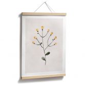 Poster Zarte Pflanze mit gelben Blüten - Goed Blauw 