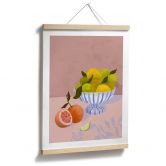 Poster Zitrusfrüchte in Schale Stillleben | Obst-Motiv für Küche & Esszimmer - Goed Blauw 