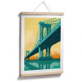 Poster Stadtblick durch die Manhattan Bridge - Heemskerk 