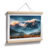 Poster Herfstlandschap op de top van Triglav in de Julische Alpen 