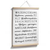 Poster Herbstliche Worte - Typografie 