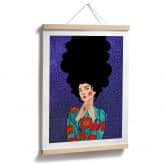 Poster Frau im Mohnblumenkleid - Hülya 