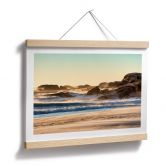 Poster Strandküste bei Sonnenaufgang in Afrika - Hugonnard 