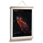 Poster James Webb Telescope - Kosmischer Wirbelsturm Herbig Haro 49/50 