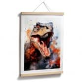 Dinosaurier Poster T-Rex: Das wilde Gesicht der Urzeit - Jaszke 