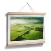 Poster Idyllische Felder im Nebel - Keller 