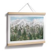 Poster Waldtiere im grünen Alpenwald | Naturmotiv für das Kinderzimmer - Kikki Belle 