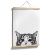 Poster Nieuwsgierige kat - Korenkova 